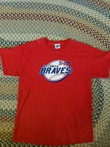 red atlanta braves shirt