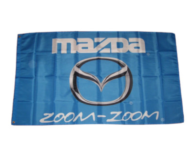 MAZDA 3'X5' FLAG BANNER RACING RX7 MAN CAVE GARAGE SHOP WALL MIATA MAZDASPEED