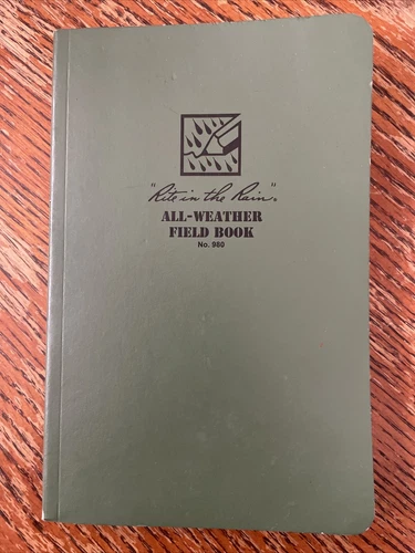 Rite In The Rain Green All-Weather Leaders Tactical Field Book No. 980 Grid Tact