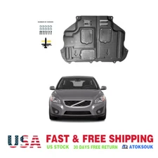 Thick Engine Splash Shield For Volvo C30 2011-2013 Front Engine Guard Hard