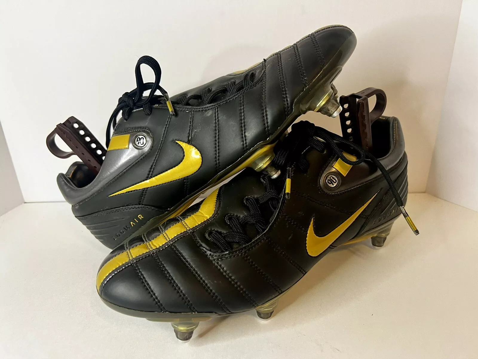Chaussures à crampons de football Nike Air Zoom Total 90 Supreme 313977 071 noir or M 11,5