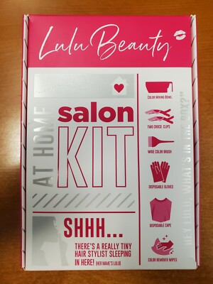 LULU Color Your Hair at Home Salon Kit  *Bowl/Brush/Clips/Cape/Gloves/Wipes* 2C
