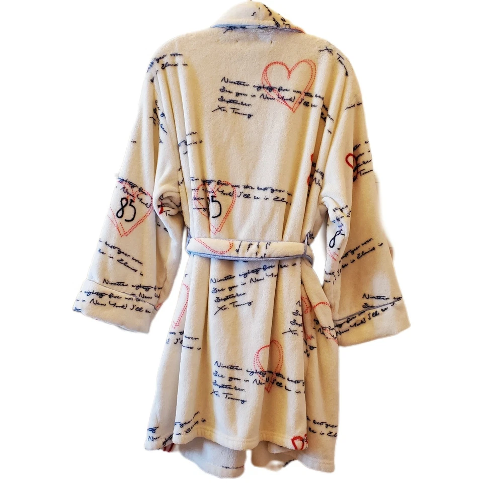 Винтажный халат для ванны Y2K Tommy Hilfiger белый фирменный 85 карманов мягкий универсальный принт - Изображение 2 из 4