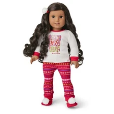 American Girl Doll Peace, Love & Joy Pajamas New In Box Saige Blaire Lea
