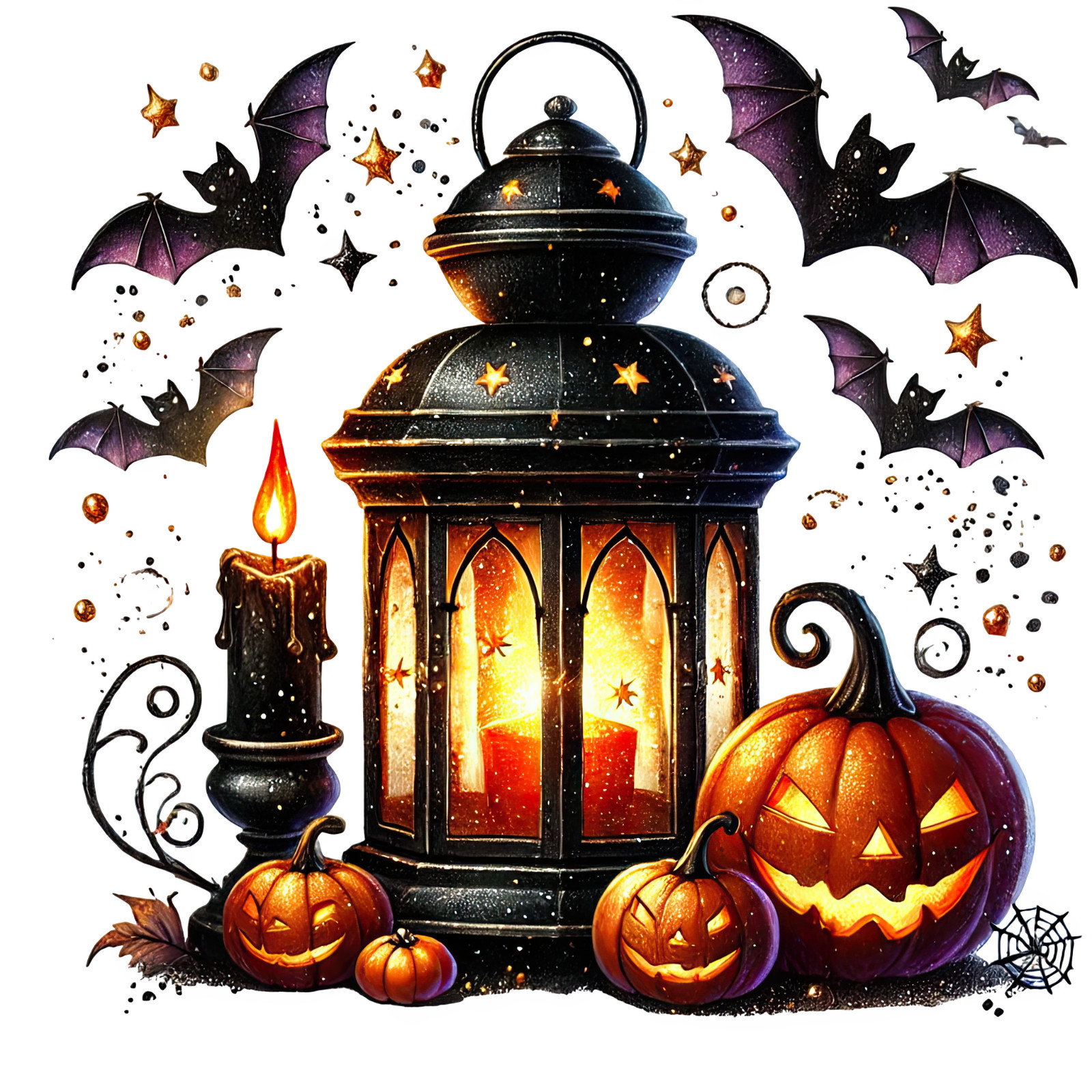 Wandtattoo Aufkleber Feiertagslaterne 18X18 cm Groß