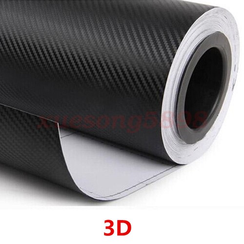 3D Waterproof Carbon Fiber Vinyl Car Wrap Sheet Roll Film Sticker Decal Paper - Foto 8 di 24