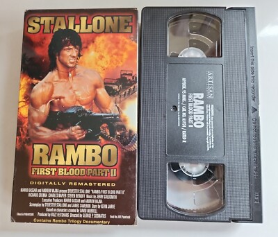Rambo - First Blood Part II VHS (1999) Stallone Remastered Includes Documentary