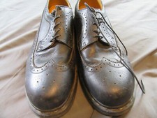 Mens Dr. Martens Black Leather Wingtip Brogue Oxford Shoes Sz 12