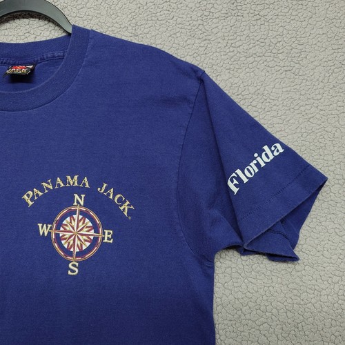 Panama Jack Shirt Mens L Florida Compass Sailboat 90s USA VTG Single Stitch - 第 4/7 張圖片