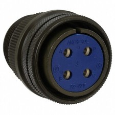 Amphenol 97-3106A-22-22S 4 Position Connector Plug, Female Solder Cup MIL-SPEC