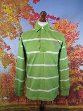 Tom Joules Rugby green long sleeve cotton Rugby Shirt. UK men's size Small