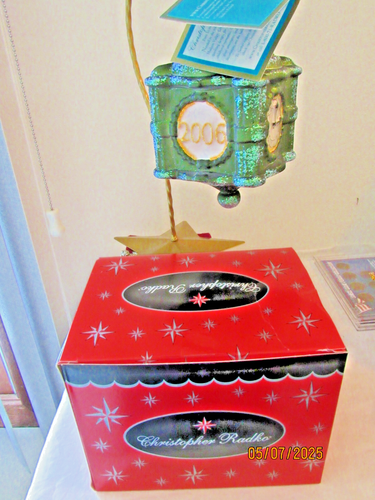 2006 Christopher Radko 6in Marshall Field's Clock Ornament New in Radko Box - Picture 7 of 7
