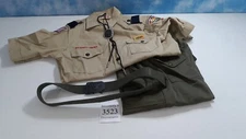 BSA Official Boy Scouts Uniform Shirt With Badges, Pants , Belt , & A Neck Item