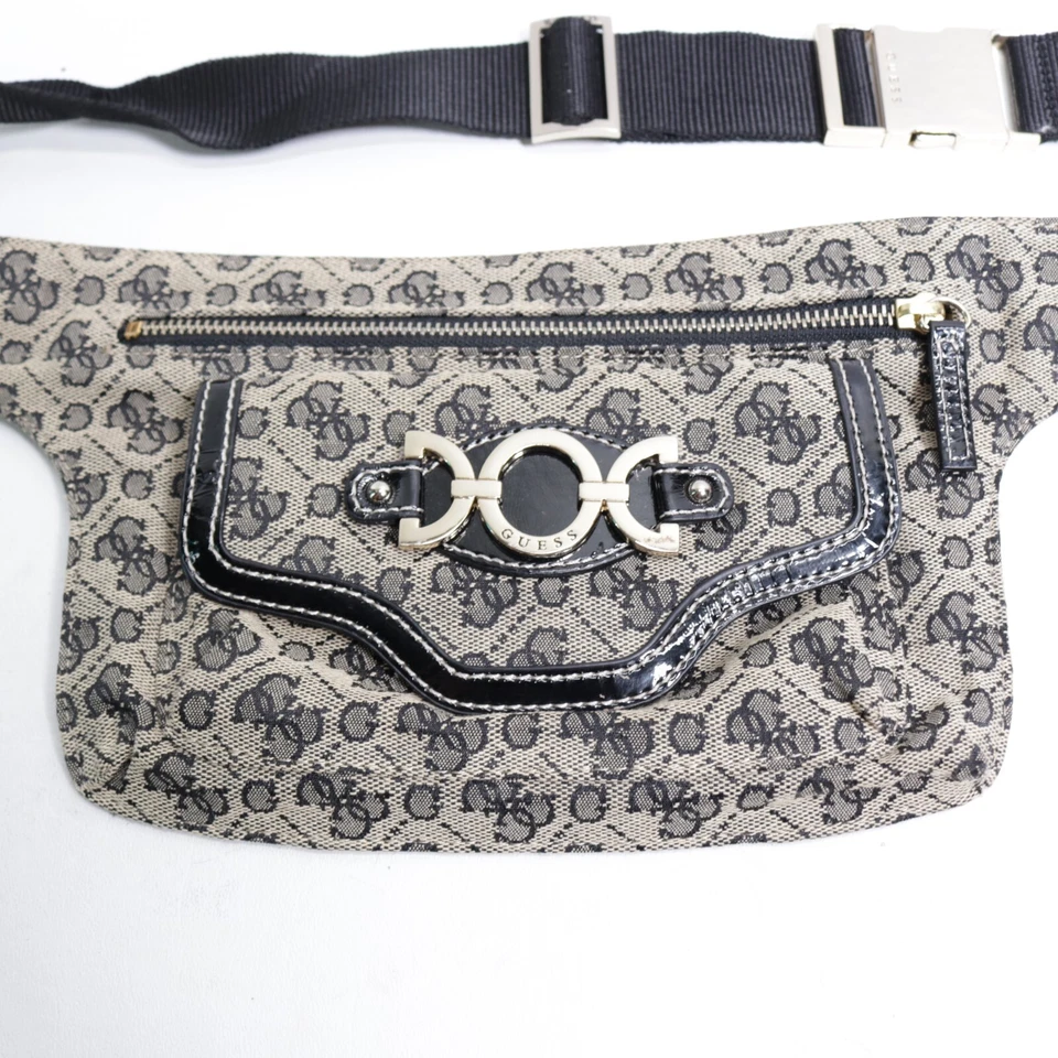 Guess Riñonera Saco Bolso de Mano S Firma Bolsa de Lona Bolso Ajustable Foto 2 de 4