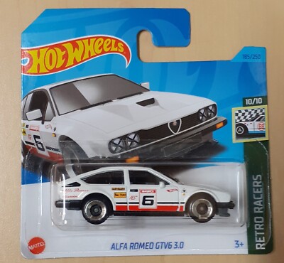 Hot Wheels Alfa Romeo GTV6 3.0 in  weiß, OVP,  Spielzeugauto aus Sammlung
