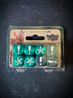 Cthulhu Death May Die: FROST DICE - Neu und Sealed Kickstarter Exclusive