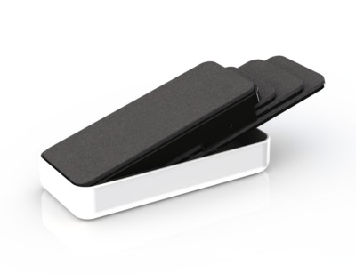 GlasMag  Magnetic Glassboard Eraser   White, 3 Extra Felt Pads - Flash Sale!!