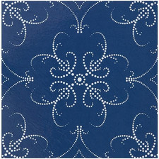 Retro Self Adhesive 12-Inch Vinyl Floor Tiles, 20 Tiles - 12" X 12", Navy Pearl
