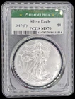 2017 (P) FDI PCGS MS70 Silver Eagle