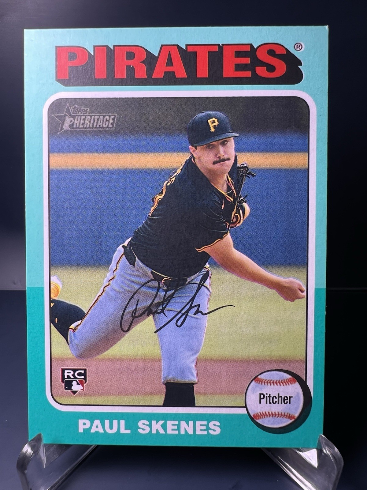 2024 Topps Heritage High Number - Paul Skenes #594 Aqua Border (RC)