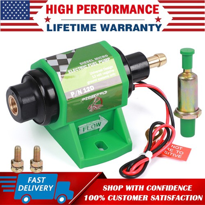 #ad Universal 12V Inline Micro Electric Diesel Fuel Pump 4 7 PSI Low Pressure 35GPH $23.99