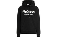Alexander McQueen FW22 Letter Print Hooded Long Sleeve Sweatshirt