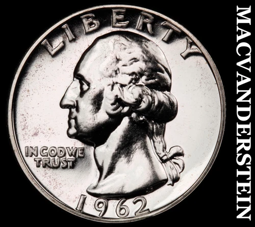 1962 Washington Quarter- Silver Choice Gem Proof++++ Luster No Reserve #i7433