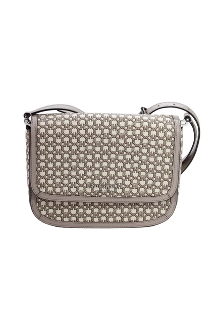 Kate Spade Womens Textured Button Close Monogram Crossbody Bag Multicolor OS