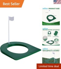 Compact All-Direction Golf Putting Cup with Flag - Perfect for Home or Office