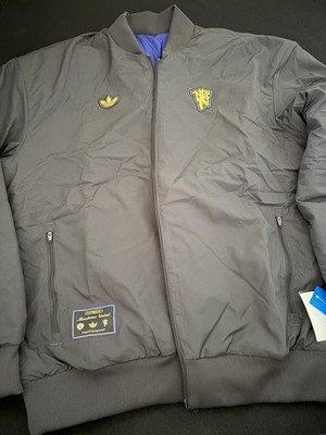 Adidas x Manchester United Devil Reversible Jacket Men Sz L New Rare JN2831