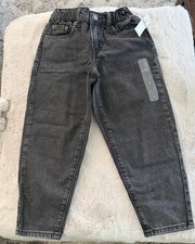 Gap Girls Barrel Jeans Gray Wash Size 6 New with Tags