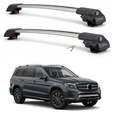 Roof Rack Cross Bars For Mercedes-benz Gls 450 2017-2019 Aluminum Silver Pair