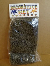 Decorative Fish Net Nautical Decor 10 FT Sq Beach House Luau Party Sealed