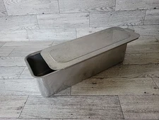Vintage Mirro Aluminum Metal Refrigerator Box Loaf Pan Sliding Lid 5197 Bread 
