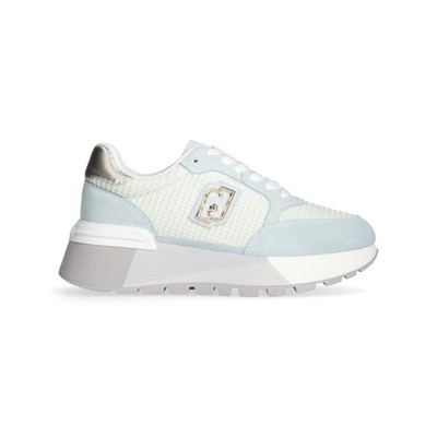 Liu  Jo Women's Light Green Sneakers With Glossy Details. With Box and Tags.