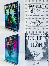 SIGNED Forged by Blood  & Exiled by Iron by Ehigbor Okosun FAIRYLOOT EXCLUSIVE