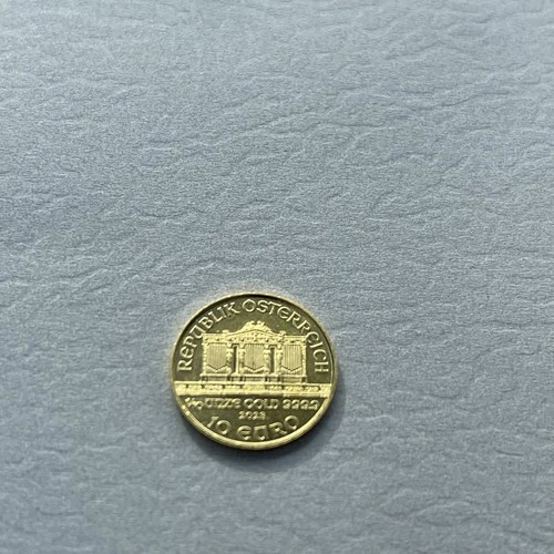Photo of a 2023 Austrian Gold Philharmonic 1/10 oz from an eBay listing that sold on May 6, 2026
