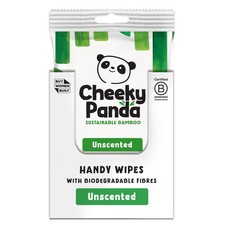 The Cheeky Panda Bamboo Hand Wipes | 12 Packs of 12 Travel Wipes | 100% Plastic