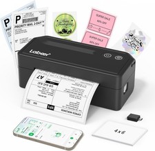 Bluetooth Thermal Shipping Label Printer, Wireless 4x6 Label Printer