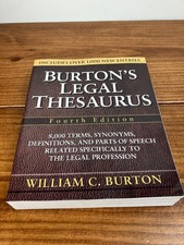 Burtons Legal Thesaurus, 4th edition (Paperba...