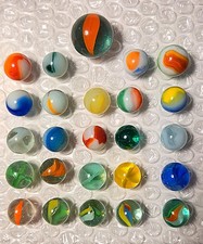 Vintage Marbles Mixed Lot of 25  56 