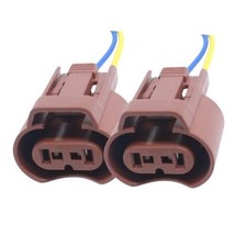 9006 Headlight Plug Female Adapters Connector Wiring Harness Sockets Wire
