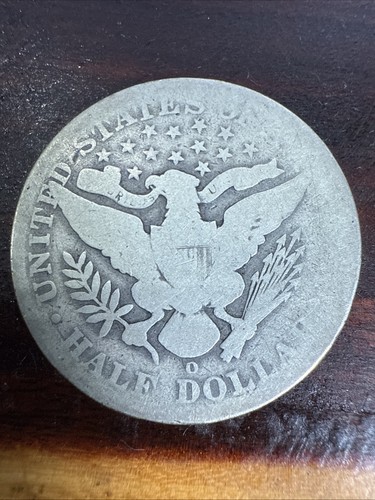 1896-O Barber Half Dollar Nice Original VG Semi Key Date - Picture 4 of 10