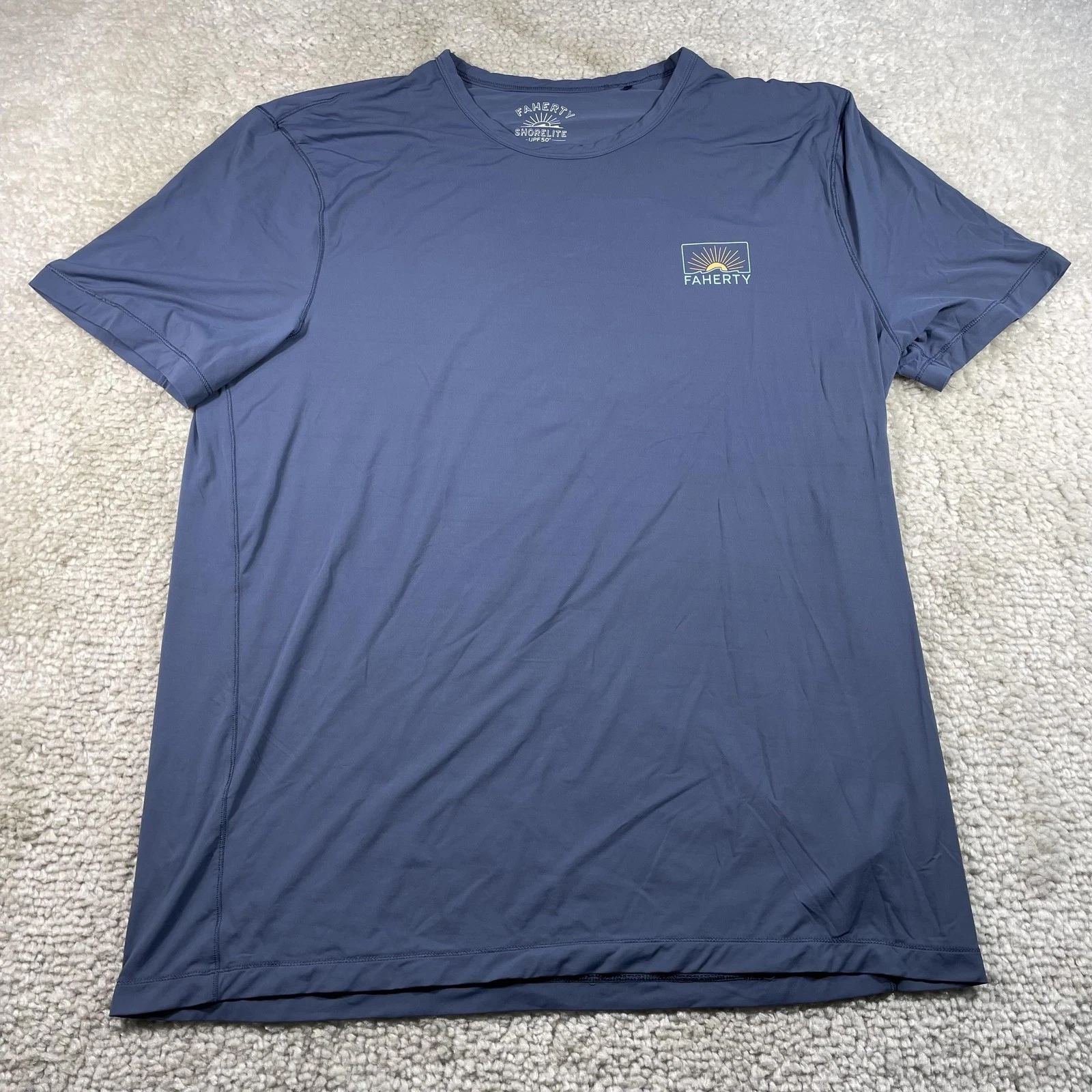 Faherty Shirt Mens XL Blue Shorelite UPF 50+ Performance Sun Tee MKU2420BBE
Opens in a new window or