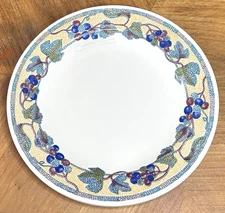 MACINTOSH ANGLETERRE Set of 2 Dinner Plates 10.25" Pier 1 England Mosaic Fruit