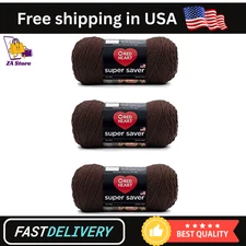 Red Heart Super Saver Yarn - 3 Pack Yarn - Acrylic - Knitting/Croch