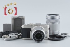 "Count 1,553" Olympus PEN Lite E-PL5 Silver 16.5 MP DSLR 14-42 40-150 Lenses