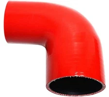 4-Ply 90°Elbow Reducer Silicone Hose Coupler 2.25’’-3 Red High Temp New Open Box