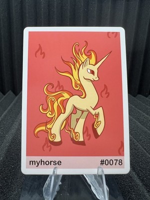 Myhorse (Rapidash) #78 - Gen 1 Pookiemoot Fan Art - Pokemon