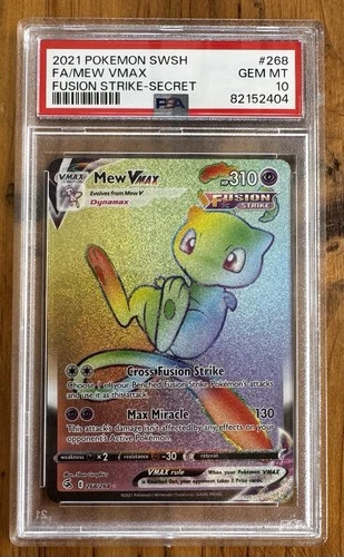 Fusion Strike Mew VMAX 2021 Fusion Strike Mew VMAX #268 Secret Rare